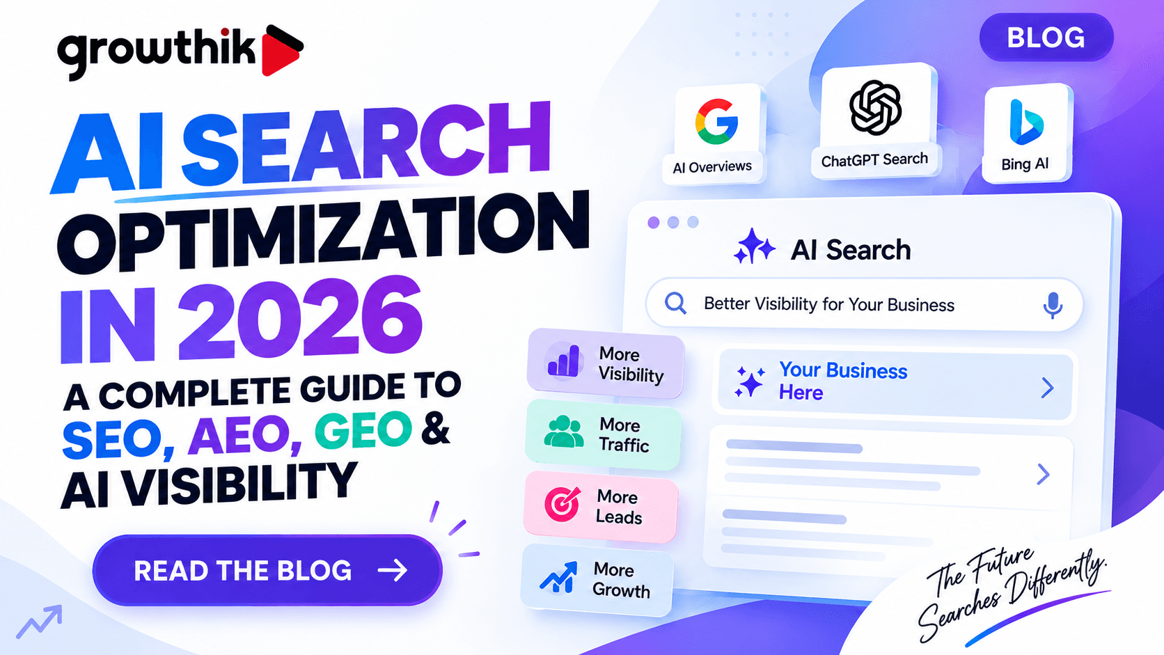AI Search Optimization for 2026 with SEO, AEO and GEO visibility strategy