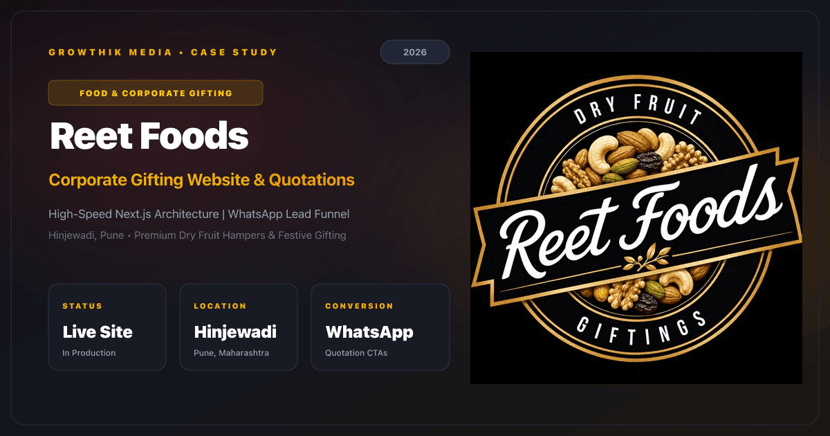 Reet Foods Corporate Gifting Website